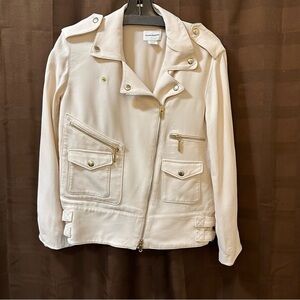 Club Monaco light pink Olena Moto Jacket Blazer in XS